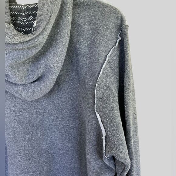 Budweiser Womenβs 1/4 Zip Hoodie | MV Sport | Gray Distressed Style | Size L/XL - Picture 7 of 8